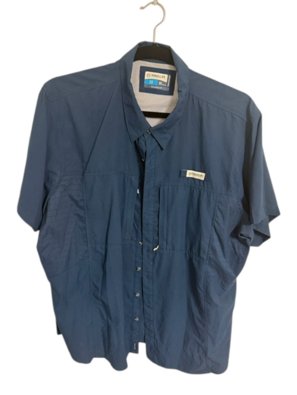 Magellan Outdoors Fish Gear Relaxed Fit 3XL SS Shirt Fishing Coastal Outdoorsman